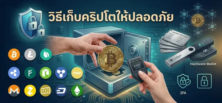 วิธีเก็บคริปโตให้ปลอดภัย